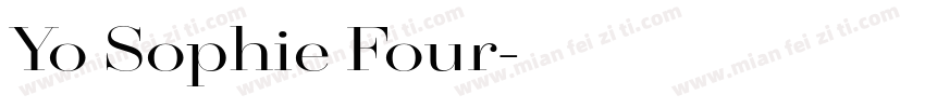 Yo Sophie Four字体转换